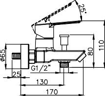 NOVA EV - Neon Bath </br> Faucet - Image 3