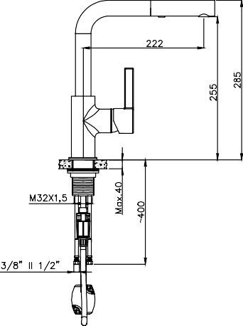 Kelvin Pull Out Kitchen Faucet