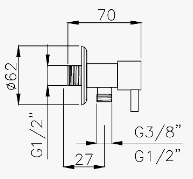 Beta Max Under Wash Basin Tap
