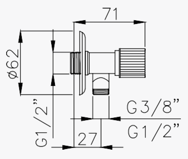 Kombo Under Wash Basin Tap